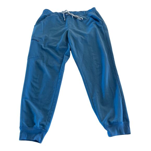 Figs Zamora Jogger Scrub Pants in Capri Blue size Large - Picture 1 of 8